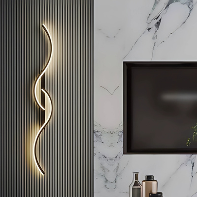 Kinkiet LED Abigali Persi 16W 60 cm czarny