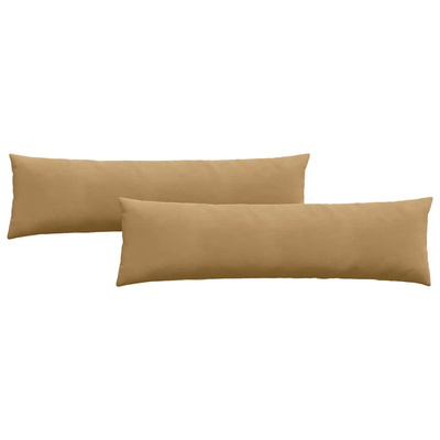 Poduszki na sofę 2 pcs Brązowy 145 x 40 cm Tkanina sztruksowa