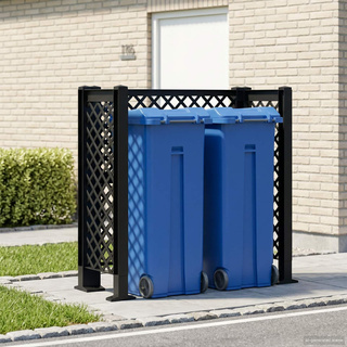 Trellis Na Kosz antracytowy 123 x 47 x 114 cm PP