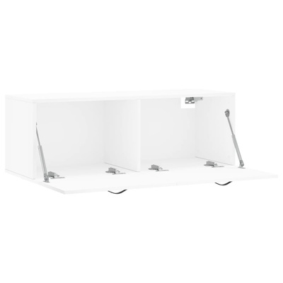 Szafka wisząca, biała, 100x36,5x35 cm, materiał drewnopochodny vidaXL
