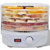 Dehydrator do żywności z 6 tacami, okrągły