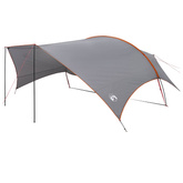 Wodoodporny tarp do campingu Szary i pomarańczowy