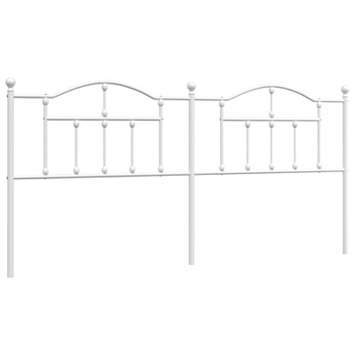 Metalowe wymienne wezgłowie, białe, 200 cm