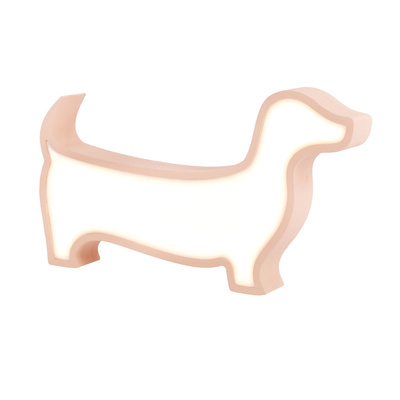 DOG LAMPA lampka stołowa  LED IQ KIDS rózowy