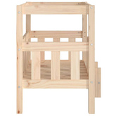 vidaXL Legowisko dla psa, 65,5x43x70 cm, lite drewno sosnowe