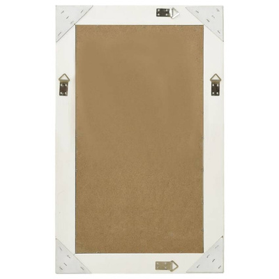 vidaXL Lustro ścienne w stylu barokowym, 50x80 cm, białe
