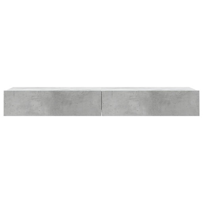 vidaXL Szafki telewizyjne z LED, 2 szt., szarość betonu, 60x35x15,5 cm