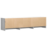 Szafka RTV z LED 165x34x40 cm Szary Sonoma Drewno inżynieryjne