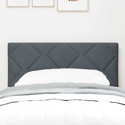 Zagłówek Ciemnoszary 80 cm Aksamit