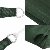 Żagiel przeciwsłoneczny, 160 g/m?, ciemnozielony, 2x4,5 m, HDPE