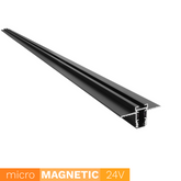 Szyna Magnetyczna podtynkowa UN5-D Micro Magnetic 200cm czarna