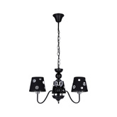 Żyrandol czarny lampa wisząca 3xE14 Batley Ledea 50203105