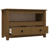 vidaXL Szafka pod TV, miodowy brąz, 79x35x52 cm, lite drewno sosnowe