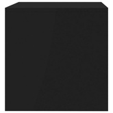 vidaXL Szafka pod TV, czarna, 80x40x40 cm, materiał drewnopochodny