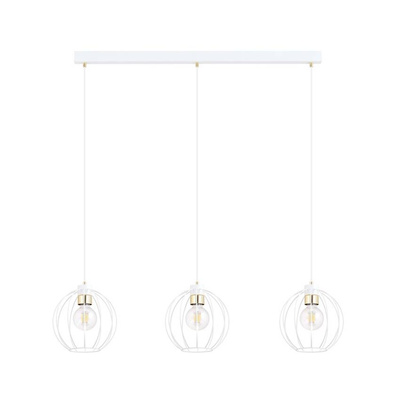 Lampa wisząca GINO 3 WHITE/GOLD