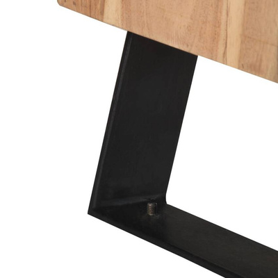 vidaXL Szafka pod TV, 120x30x42 cm, drewno akacjowe, naturalna krawędź