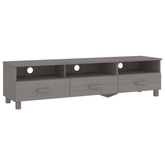 vidaXL Szafka pod TV HAMAR, jasnoszara, 158x40x40 cm, drewno sosnowe