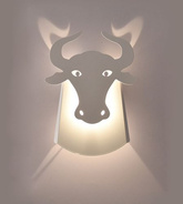 Lampa ścienna LED Byk Abigali Bull Biała