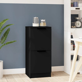 Szafka, czarna, 30x30x70 cm, materiał drewnopochodny