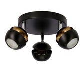 Boni plafon 3x3w gu10 led czarny
