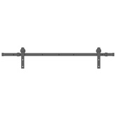 System do montażu drzwi przesuwnych, 152 cm, stal, czarny