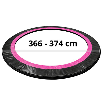 Osłona na sprężyny do Trampoliny Sport Max 12ft Czarno-Różowa