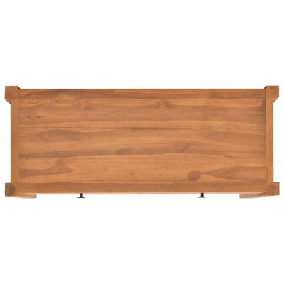 vidaXL Biurko z 2 szufladami, 100x40x75 cm, drewno tekowe