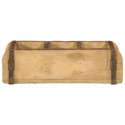 Taca 4 pcs Brązowy 30 x 14 x 9 cm Lite Drewno Recyklingowe