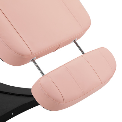 Elektryczny fotel kosmetyczny SILLON CLASSIC 3 silniki różowo czarny 150221