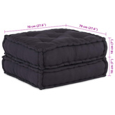 Modularna jednostka sofy 2 pcs antracytowy 140 x 70 x 36 cm