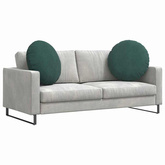 Poduszki na siedziska 2 pcs Ciemna zieleń ?60 x 21 cm Aksamit