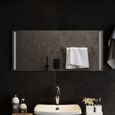 vidaXL Lustro łazienkowe z LED, 90x40 cm