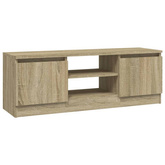 vidaXL Szafka pod TV, z drzwiczkami, dąb sonoma, 102x30x36 cm
