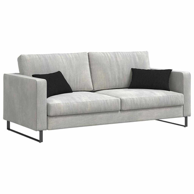 Poduszki na sofę 2 pcs Czarny 50 x 30 cm tkanina