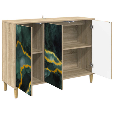 Bufet WIJHE Sonoma 102 x 33 x 75 cm Drewno inżynieryjne