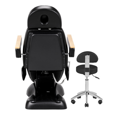 Fotel kosmetyczny elektryczny SILLON Lux 273b + taboret 304 czarny 148298