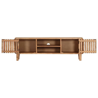 vidaXL Szafka pod TV, 130 x 30 x 45 cm, lite drewno akacjowe