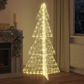 Choinka z 240 diodami LED Ciepła biel 180 cm Akryl