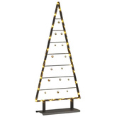 Metalowa choinka świąteczna z podstawą Czarny 125,5 cm Stal
