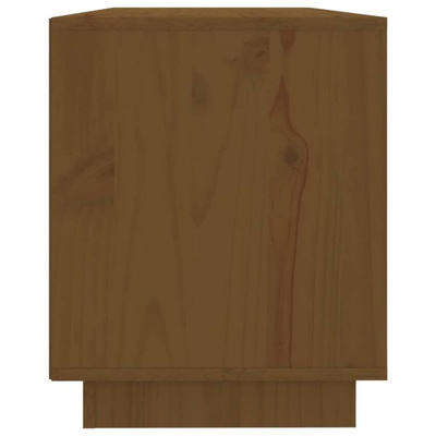 vidaXL Szafka pod TV, miodowy brąz, 110,5x35x44cm, lite drewno sosnowe