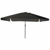 Parasolka ogrodowa Czarny 394 x 394 x 248 cm Poliester i Stal