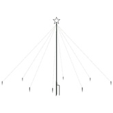 vidaXL Choinka z lampek, wewn./zewn., 400 niebieskich diod LED, 2,5 m