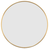 Lustro ścienne, złote, ? 40 cm, okrągłe
