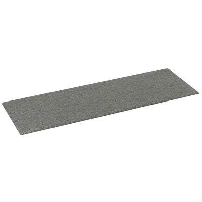 Wejściowy zagłówek 12 szt. 90 x 30 cm Jasnoszary tkanina