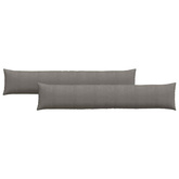 Poduszki na sofę 2 pcs Jasnoszary 200 x 40 cm