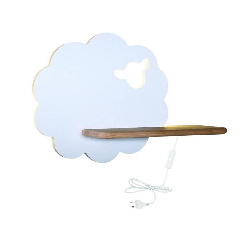 Półka podświetlana LED 5W IQ Kids Sheep biały 21-85139