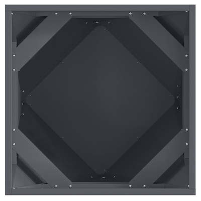 Donica 2 pcs Antracyt 50 x 50 x 50 cm Stal