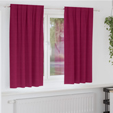 Firany blackout z kółkami 2 pcs Czerwone wino 175 x 140 cm