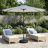 Parasol ogrodowy z oświetleniem LED i podstawą 300 x 300 cm