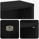 Kabinet na płyty CD 2 szt. Czarny dąb 33 x 23,5 x 97,5 cm